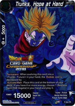 Trunks, Hope at Hand (P-064) [Tournament Promotion Cards] | Arkham Games and Comics