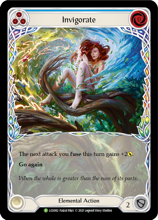 Invigorate (Blue) [LGS082] (Promo)  Rainbow Foil | Arkham Games and Comics