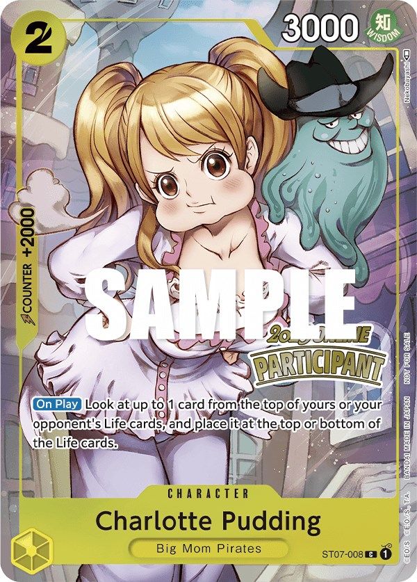 Charlotte Pudding (Online Regional 2023) [Participant] [One Piece Promotion Cards] | Arkham Games and Comics