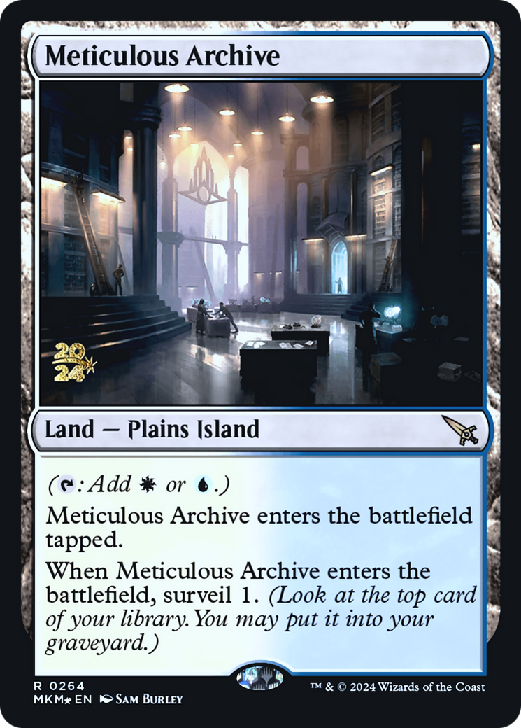 Meticulous Archive [Murders at Karlov Manor Prerelease Promos] | Arkham Games and Comics