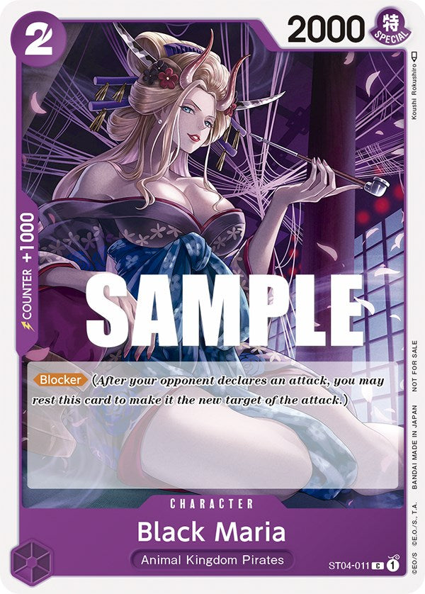 Black Maria (Tournament Pack Vol. 2) [One Piece Promotion Cards] | Arkham Games and Comics