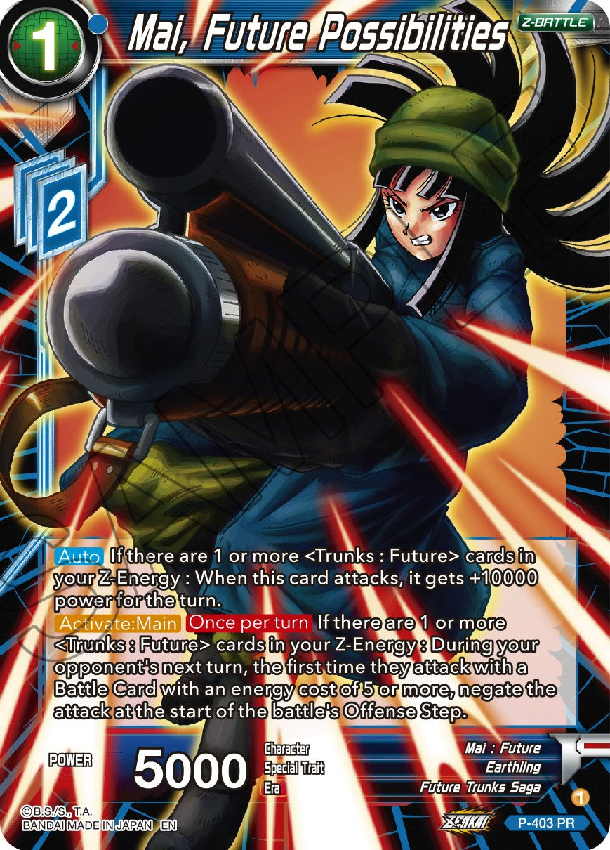 Mai, Future Possibilities (P-403) [Promotion Cards] | Arkham Games and Comics