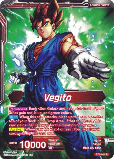 Vegito // Fusion Warrior Super Saiyan Vegito (Collector's Selection Vol. 1) (BT2-001) [Promotion Cards] | Arkham Games and Comics