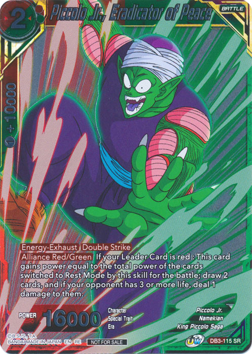 Piccolo Jr., Eradicator of Peace (Event Pack 09 - Alternate Foil) (DB3-115) [Tournament Promotion Cards] | Arkham Games and Comics