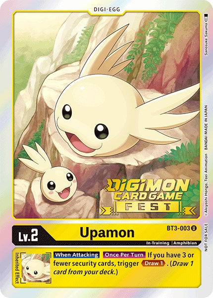 Upamon [BT3-003] (Digimon Card Game Fest 2022) [Release Special Booster Promos] | Arkham Games and Comics