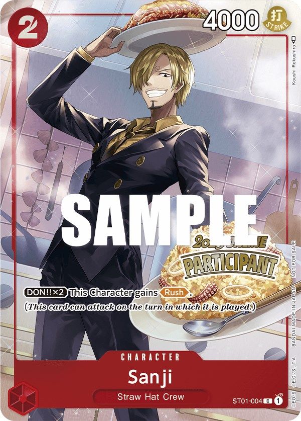 Sanji (Online Regional 2023) [Participant] [One Piece Promotion Cards] | Arkham Games and Comics