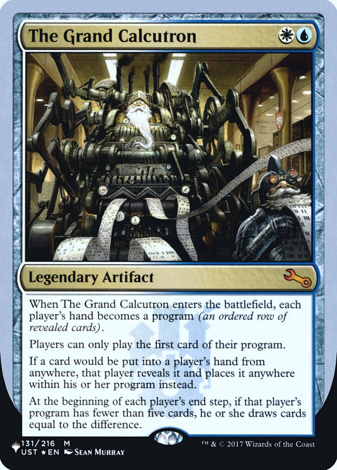 The Grand Calcutron (Unfinity Foil Edition) [The List] | Arkham Games and Comics