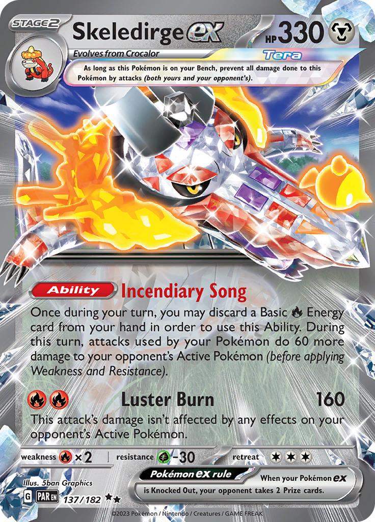 Skeledirge ex (137/182) [Scarlet & Violet: Paradox Rift] | Arkham Games and Comics