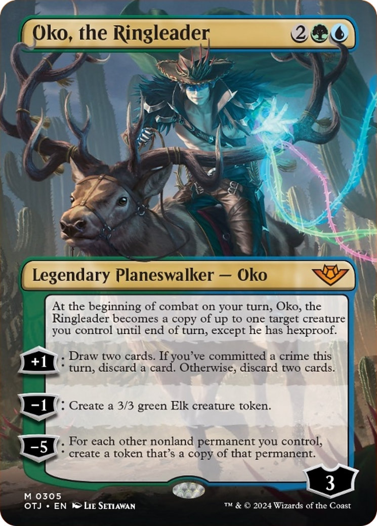 Oko, the Ringleader (Borderless) [Outlaws of Thunder Junction] | Arkham Games and Comics