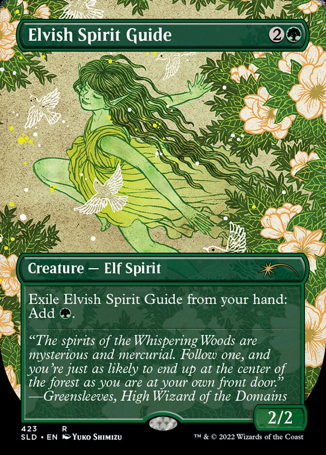 Elvish Spirit Guide (Borderless) [Secret Lair Drop Series] | Arkham Games and Comics
