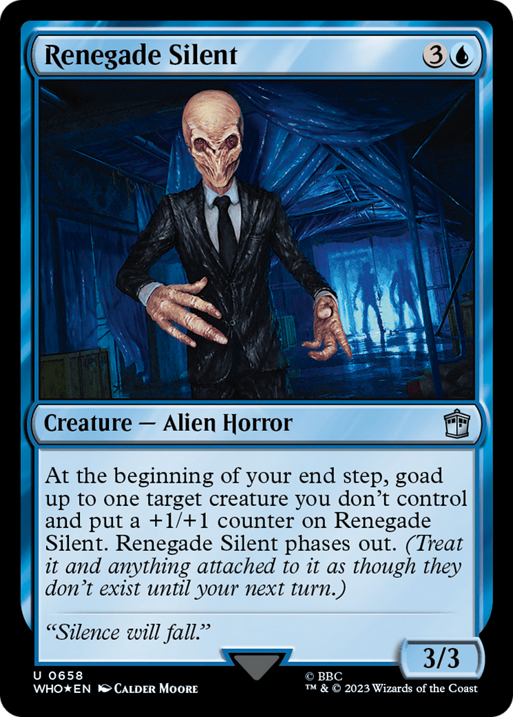 Renegade Silent (Surge Foil) [Doctor Who] | Arkham Games and Comics