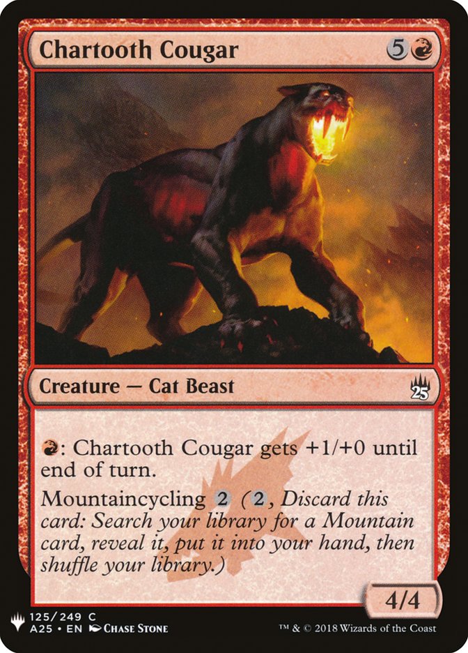 Chartooth Cougar [Mystery Booster] | Arkham Games and Comics