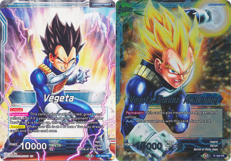 Vegeta // Vegeta, Furious Awakening (Draft Box 04 Tournament) (P-163) [Promotion Cards] | Arkham Games and Comics