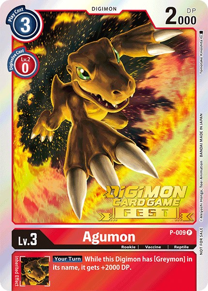 Agumon [P-009] (Digimon Card Game Fest 2022) [Promotional Cards] | Arkham Games and Comics