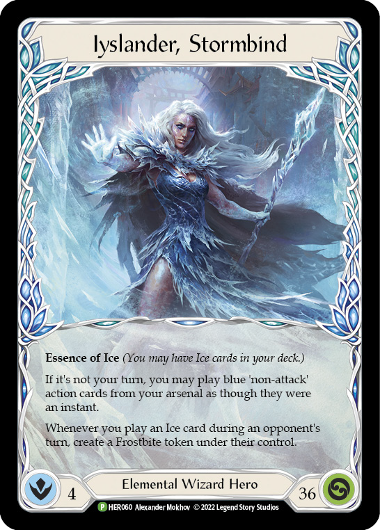 Iyslander, Stormbind [HER060] (Promo)  Cold Foil | Arkham Games and Comics