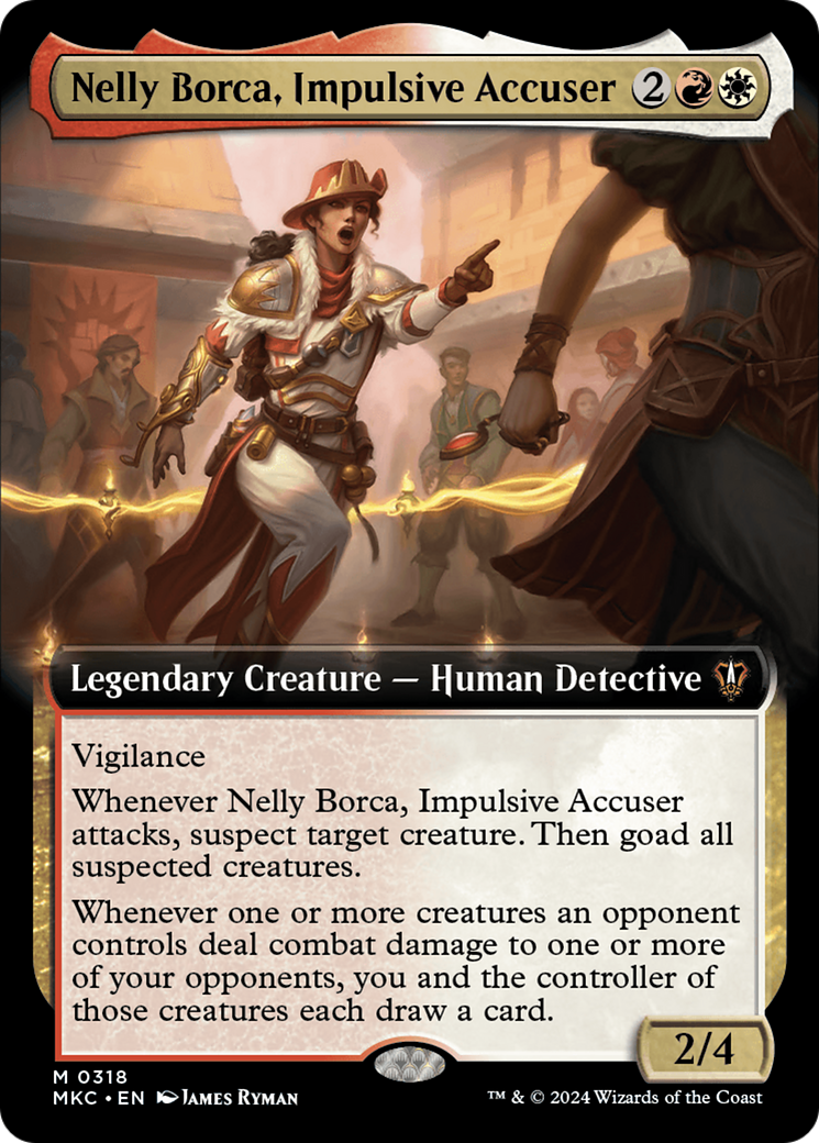 Nelly Borca, Impulsive Accuser (Extended Art) [Murders at Karlov Manor Commander] | Arkham Games and Comics