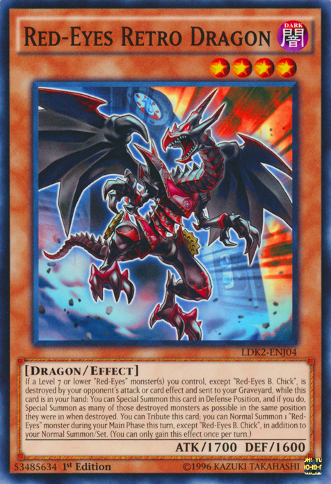 Red-Eyes Retro Dragon [LDK2-ENJ04] Common | Arkham Games and Comics