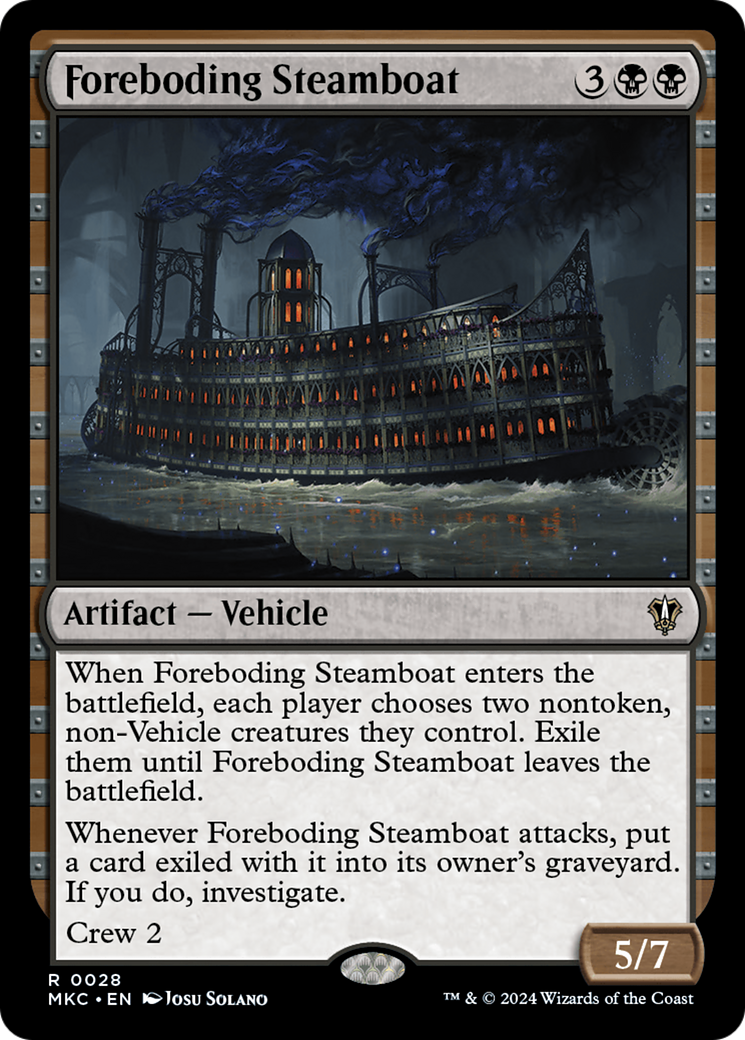 Foreboding Steamboat [Murders at Karlov Manor Commander] | Arkham Games and Comics