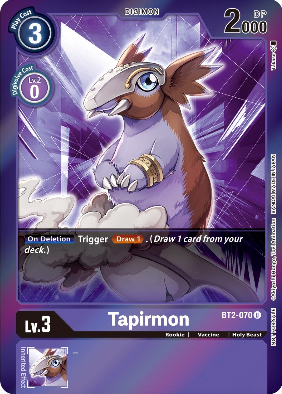 Tapirmon [BT2-070] (Event Pack 4) [Release Special Booster Promos] | Arkham Games and Comics