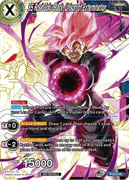 SS Rose Goku Black, Unison of Extermination (Gold Stamped) (P-212) [Promotion Cards] | Arkham Games and Comics