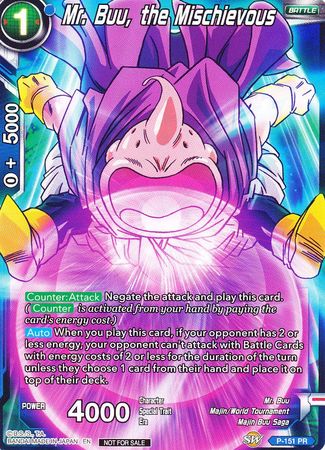 Mr. Buu, the Mischievous (Power Booster) (P-151) [Promotion Cards] | Arkham Games and Comics