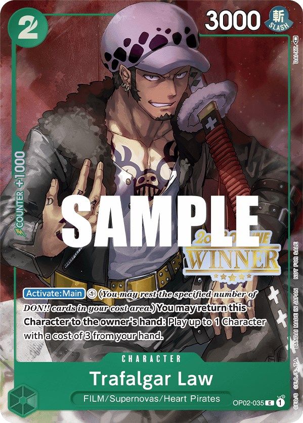 Trafalgar Law (Online Regional 2023) [Winner] [One Piece Promotion Cards] | Arkham Games and Comics