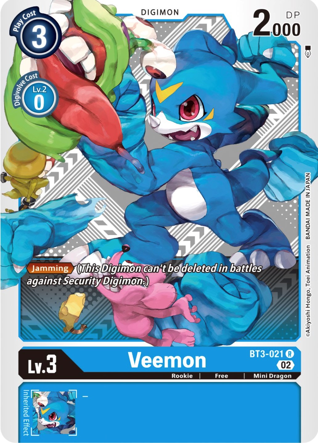Veemon [BT3-021] (Winner Pack Dimensional Phase) [Release Special Booster Promos] | Arkham Games and Comics