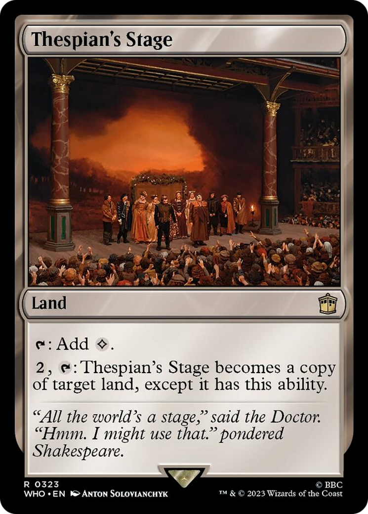 Thespian's Stage [Doctor Who] | Arkham Games and Comics