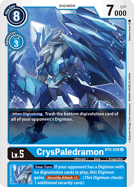 CrysPaledramon [BT5-028] [Battle of Omni] | Arkham Games and Comics