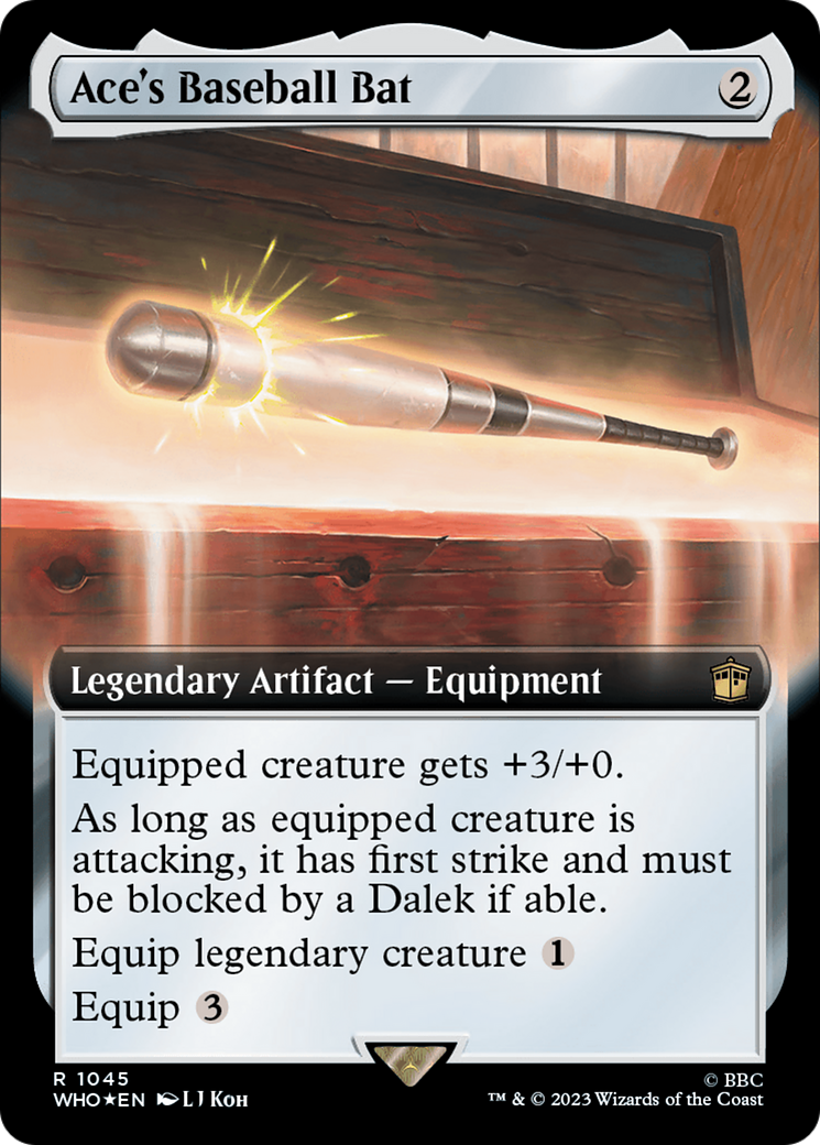 Ace's Baseball Bat (Extended Art) (Surge Foil) [Doctor Who] | Arkham Games and Comics