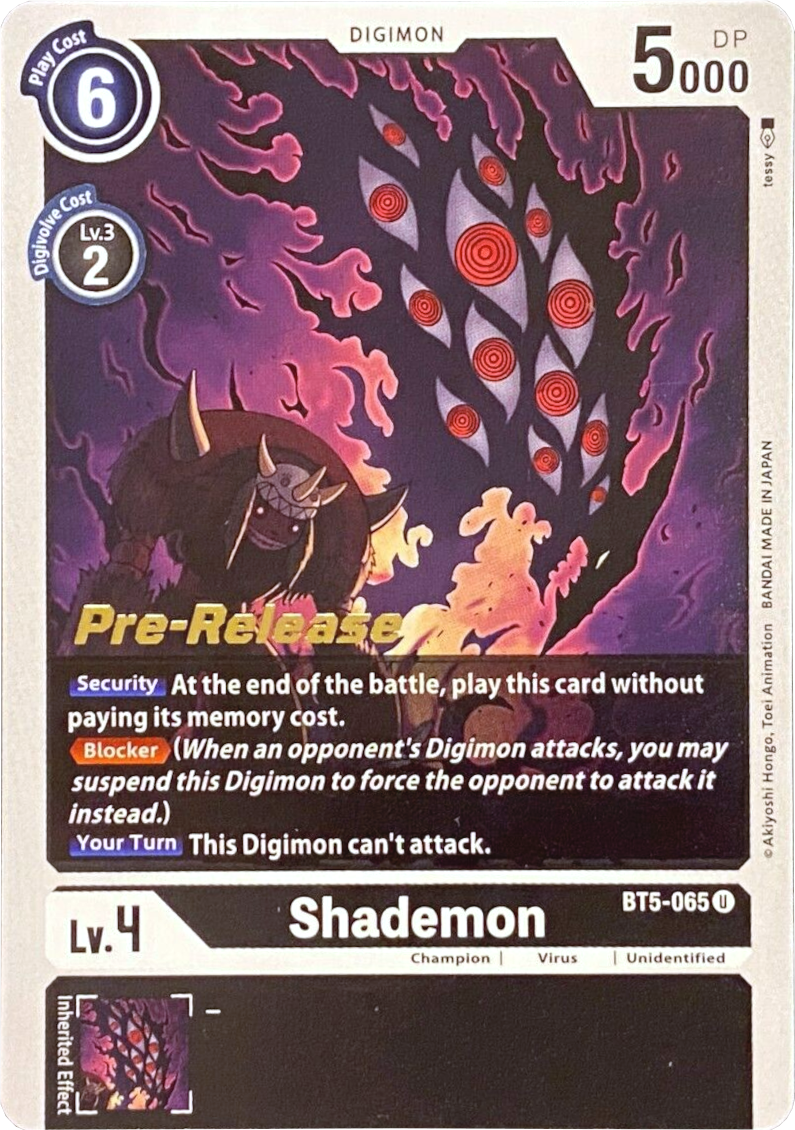 Shademon [BT5-065] [Battle of Omni Pre-Release Promos] | Arkham Games and Comics