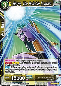 Ginyu, The Reliable Captain (P-019) [Promotion Cards] | Arkham Games and Comics