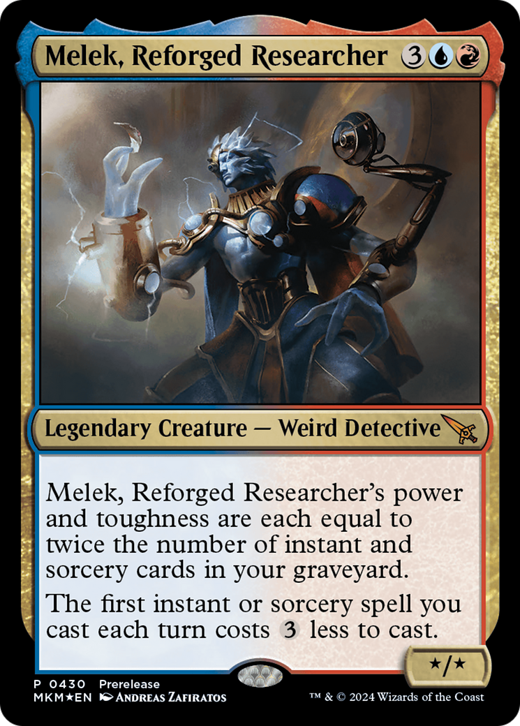 Melek, Reforged Researcher [Murders at Karlov Manor Prerelease Promos] | Arkham Games and Comics