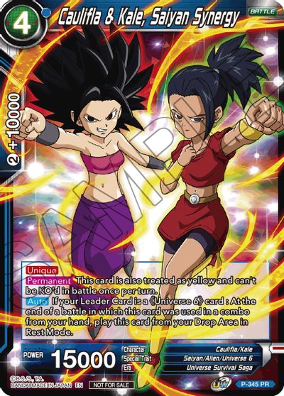 Caulifla & Kale, Saiyan Synergy (P-345) [Tournament Promotion Cards] | Arkham Games and Comics