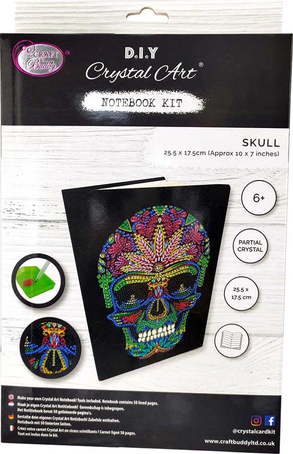 Crystal Art Notebook Kit: Sugar Skull | Arkham Games and Comics