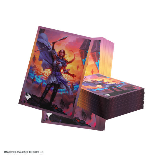 Gamegenic Reality Fracture Nissa Leyline Tamer premium art sleeves | Arkham Games and Comics