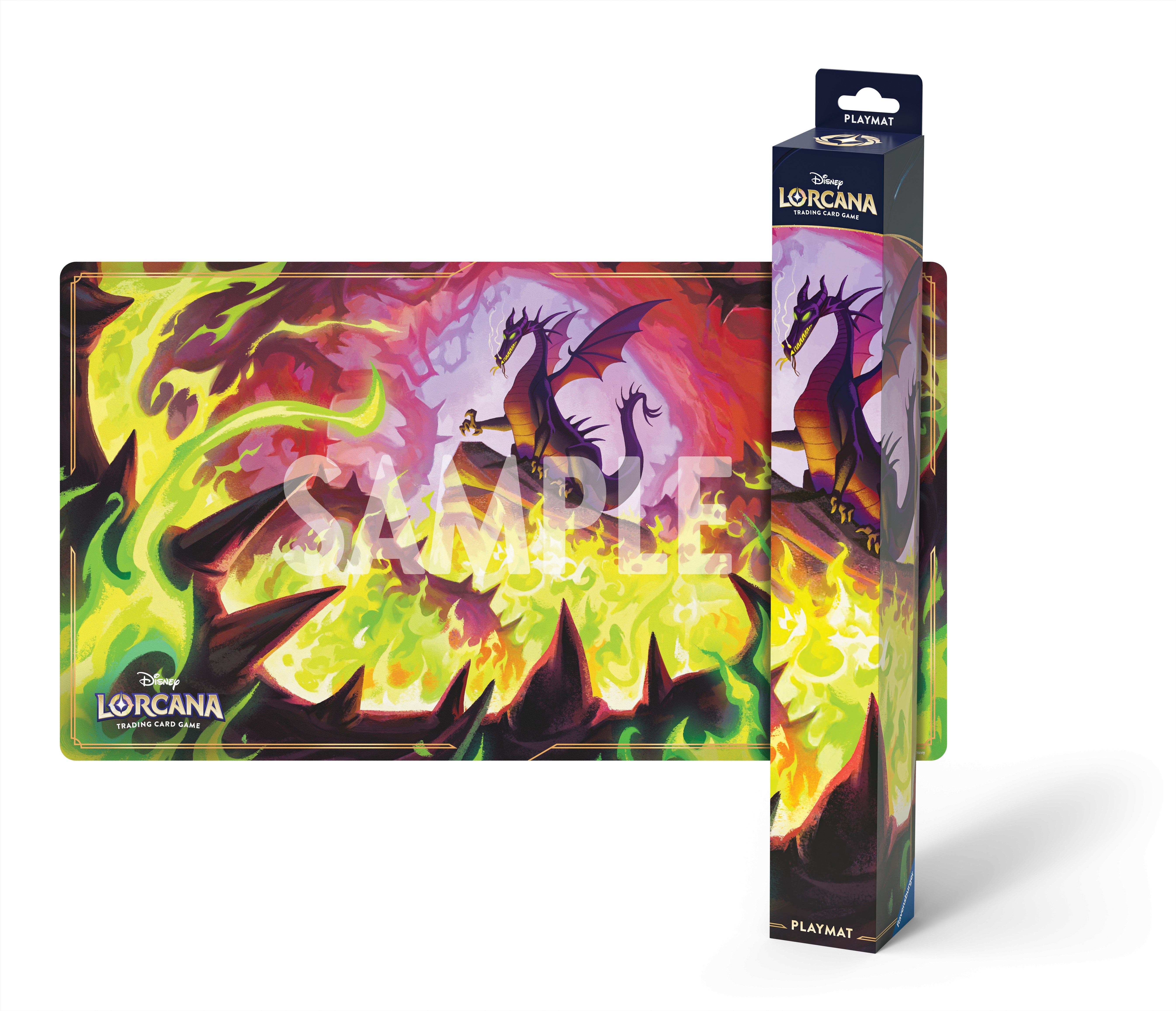 Lorcana TCG: Winterspell Playmat - Dragon Fire | Arkham Games and Comics