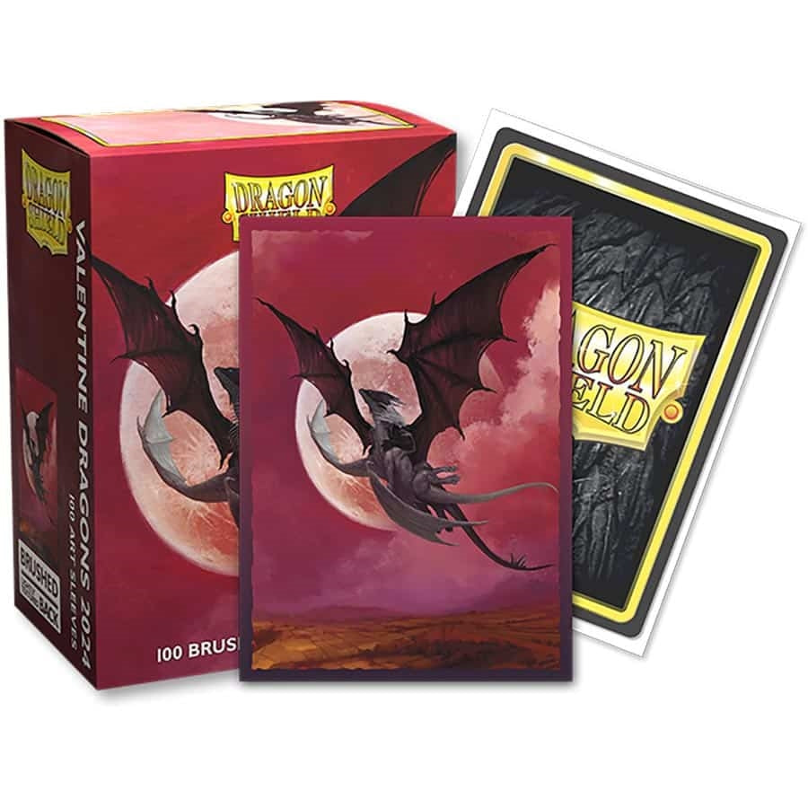 Dragon Shield Brushed Art Sleeves - Valentine 2024 | Arkham Games and Comics