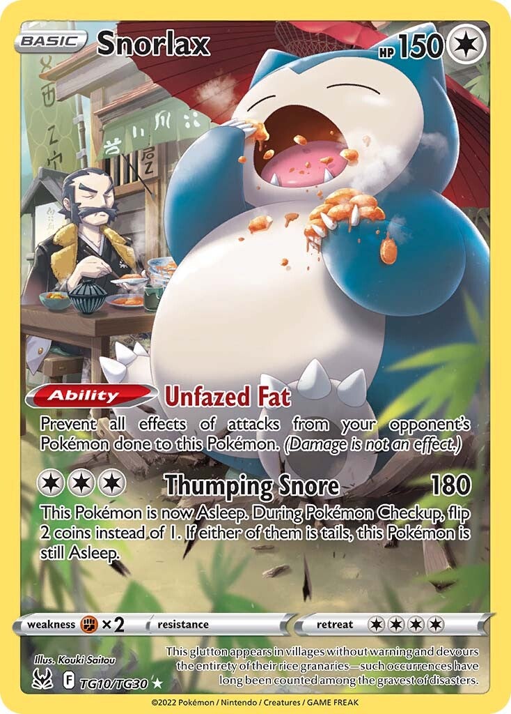 Snorlax (TG10/TG30) [Sword & Shield: Lost Origin] | Arkham Games and Comics