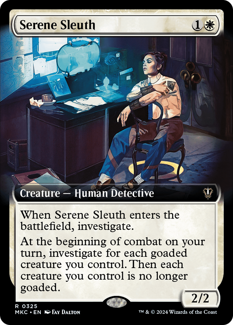 Serene Sleuth (Extended Art) [Murders at Karlov Manor Commander] | Arkham Games and Comics