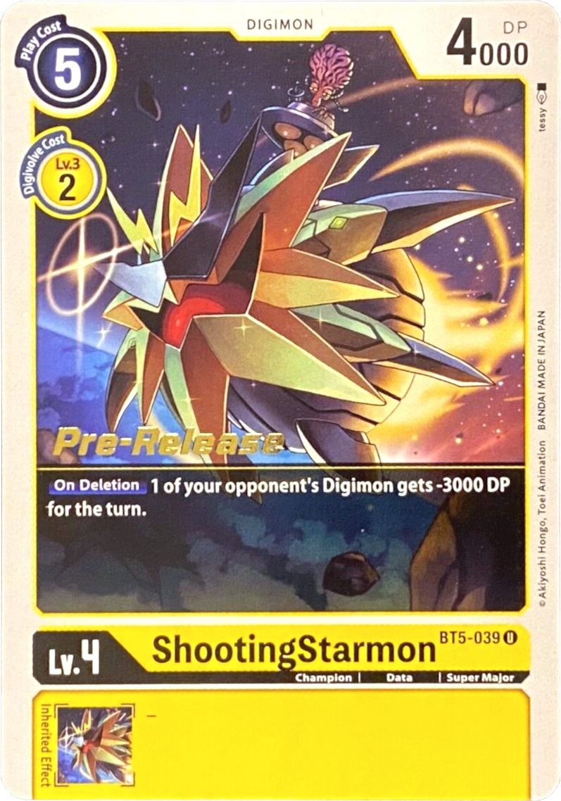 ShootingStarmon [BT5-039] [Battle of Omni Pre-Release Promos] | Arkham Games and Comics