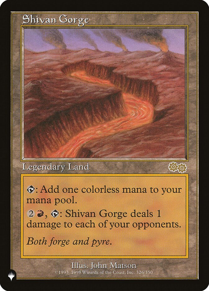 Shivan Gorge [The List] | Arkham Games and Comics