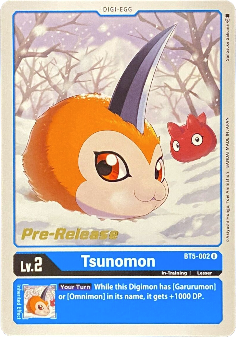 Tsunomon [BT5-002] [Battle of Omni Pre-Release Promos] | Arkham Games and Comics