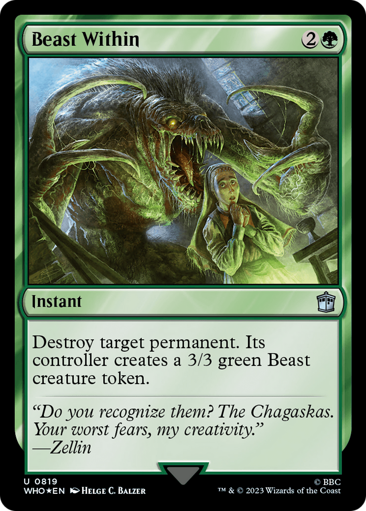 Beast Within (Surge Foil) [Doctor Who] | Arkham Games and Comics