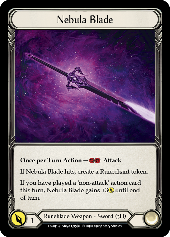 Nebula Blade [LGS011-P] (Promo)  1st Edition Cold Foil | Arkham Games and Comics