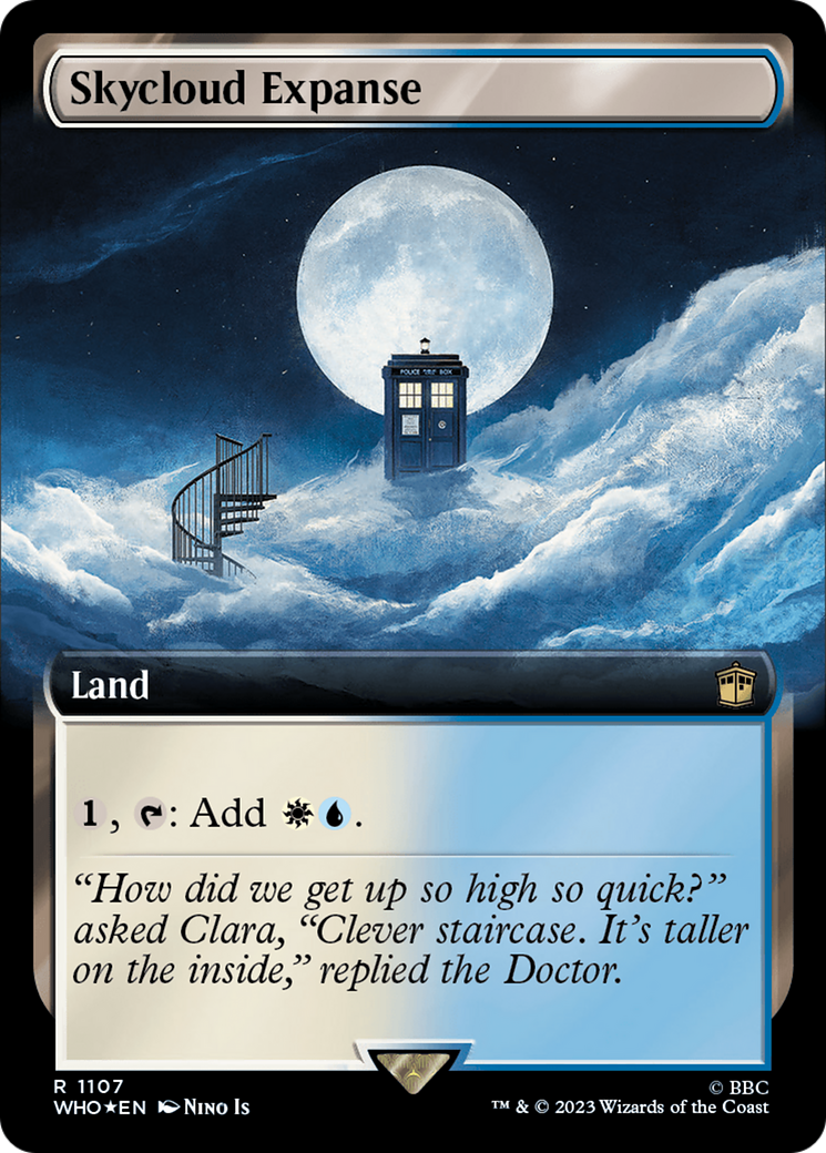 Skycloud Expanse (Extended Art) (Surge Foil) [Doctor Who] | Arkham Games and Comics