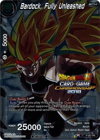 Bardock, Fully Unleashed (P-067) [Tournament Promotion Cards] | Arkham Games and Comics