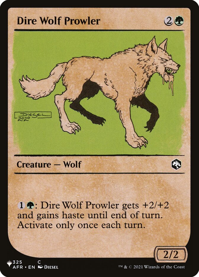 Dire Wolf Prowler (Showcase) [The List] | Arkham Games and Comics