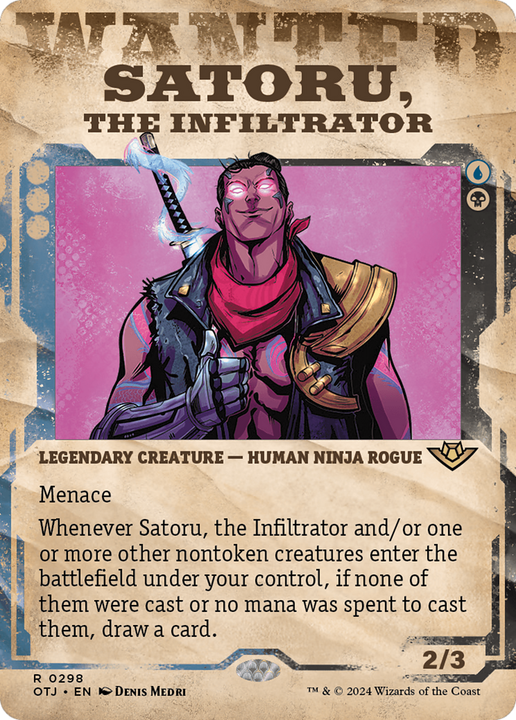 Satoru, the Infiltrator (Showcase) [Outlaws of Thunder Junction] | Arkham Games and Comics