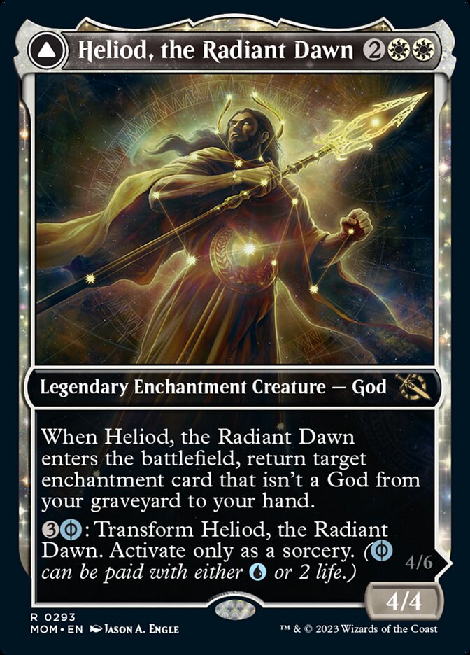 Heliod, the Radiant Dawn // Heliod, the Warped Eclipse (Showcase Planar Booster Fun) [March of the Machine] | Arkham Games and Comics